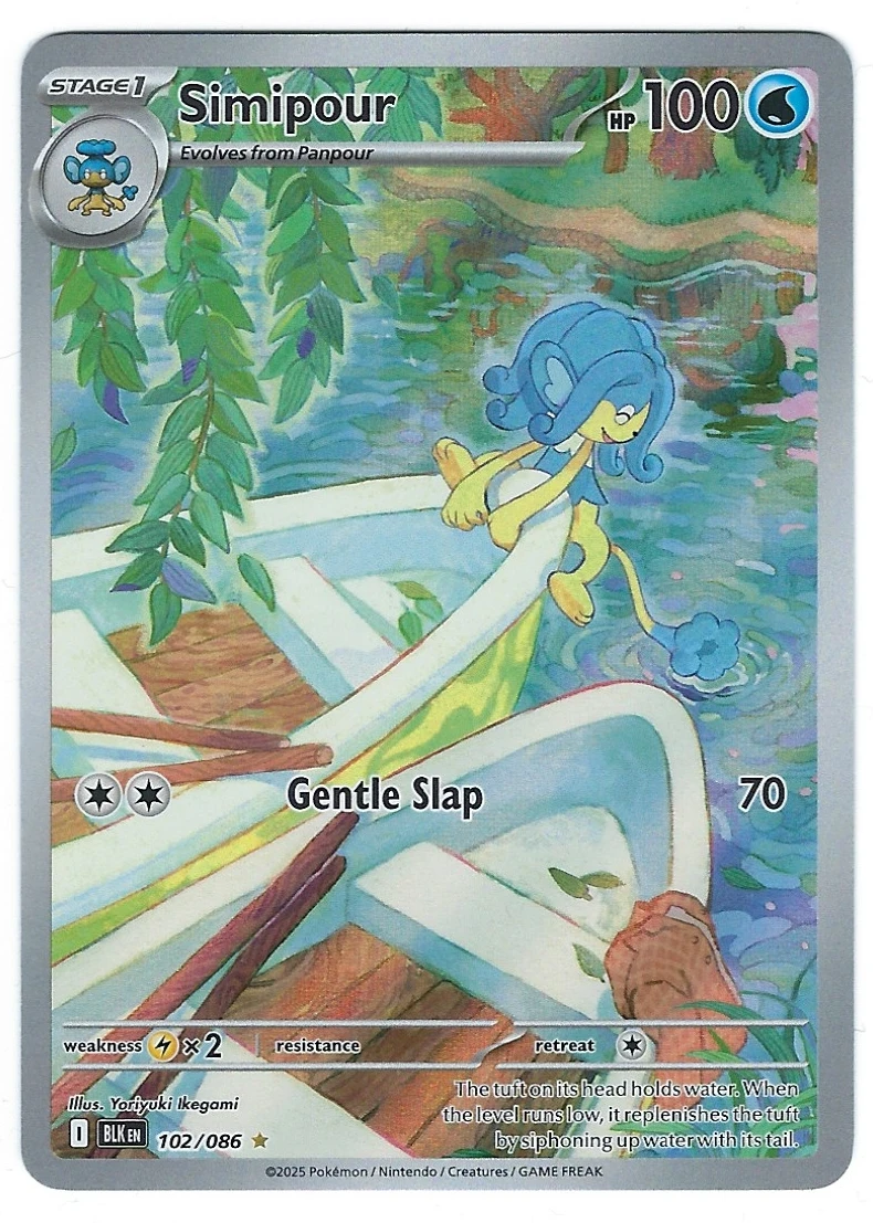 Simipour 102/86 Black Bolt front card photo in GradeValue pregrading report