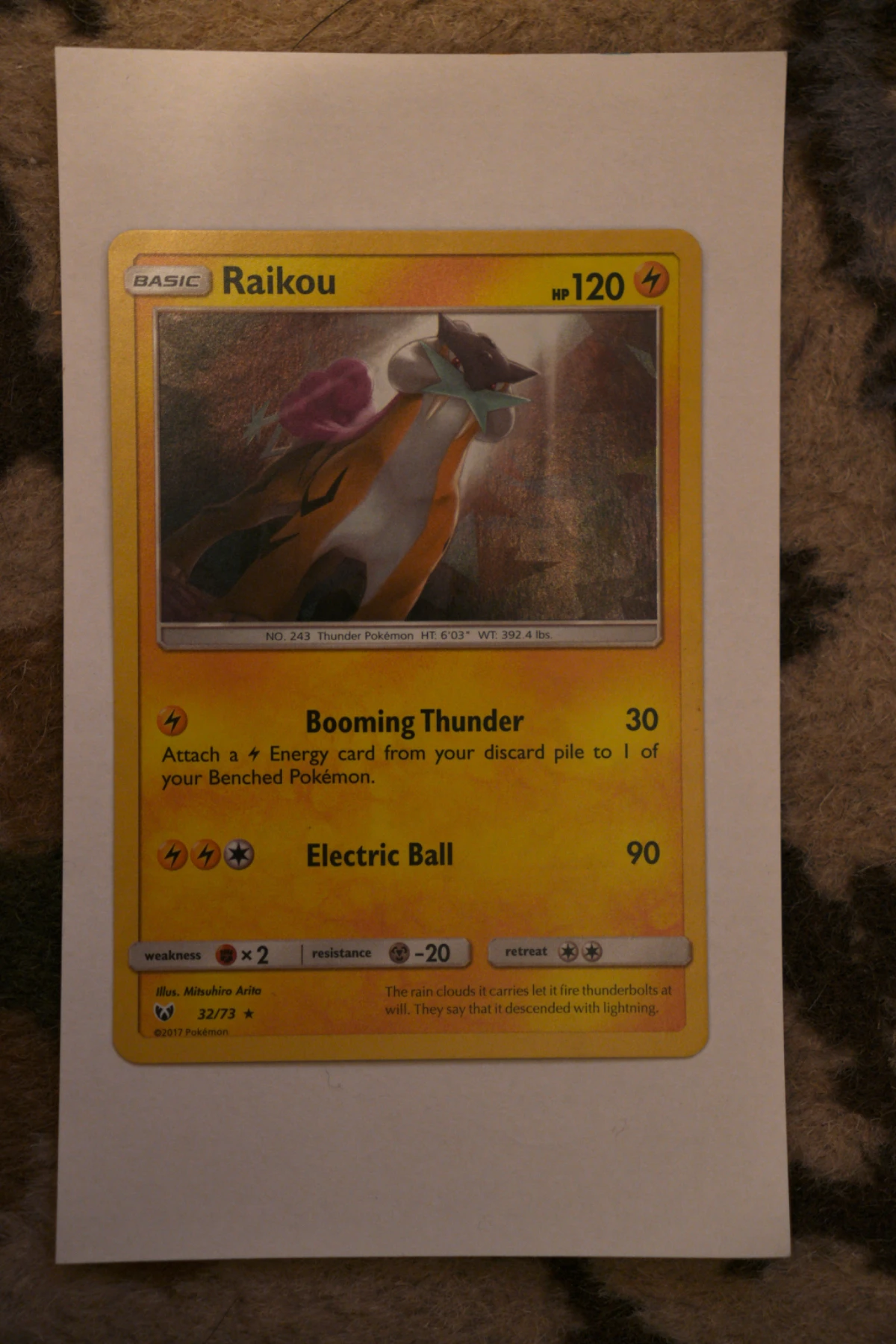 Raikou 032 Deck Exclusives front card photo in GradeValue pregrading report