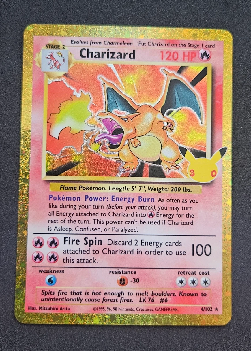 Charizard 004 30th Classic Collection front card photo in GradeValue pregrading report