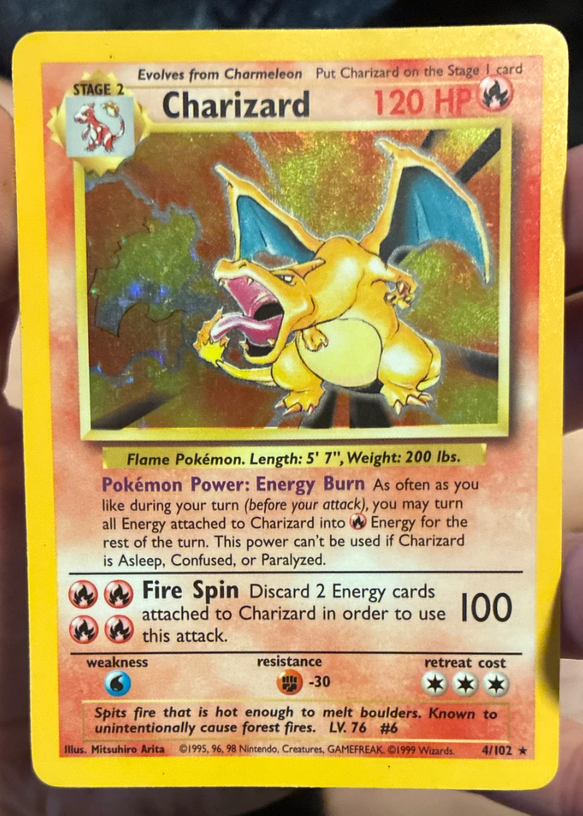 Charizard 004/130 Base Set 2 front card photo in GradeValue pregrading report