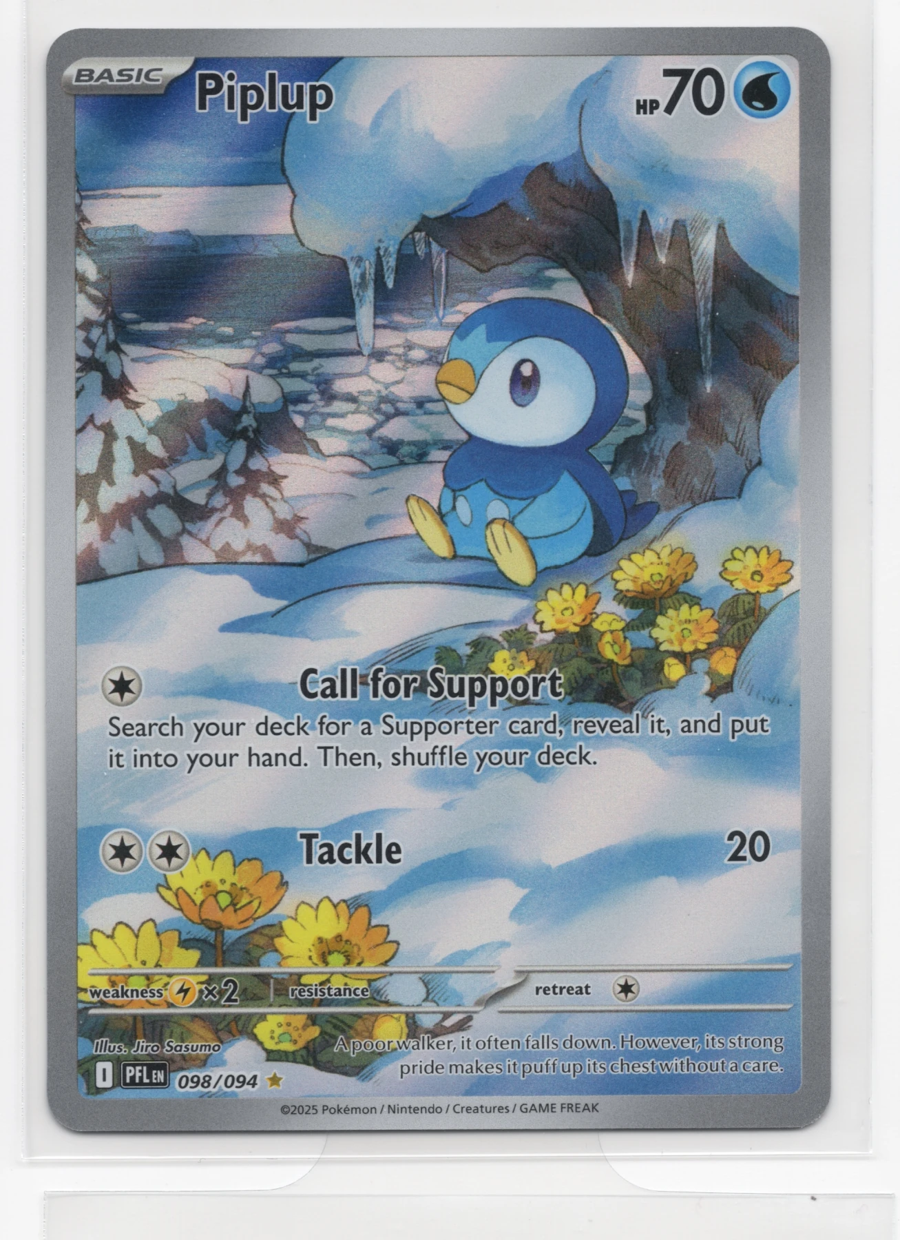 Piplup 098/94 Phantasmal Flames front card photo in GradeValue pregrading report