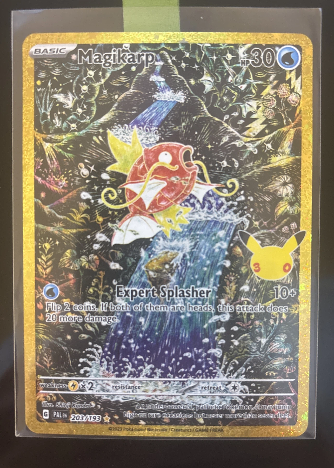 Magikarp 203 30th Classic Collection front card photo in GradeValue pregrading report