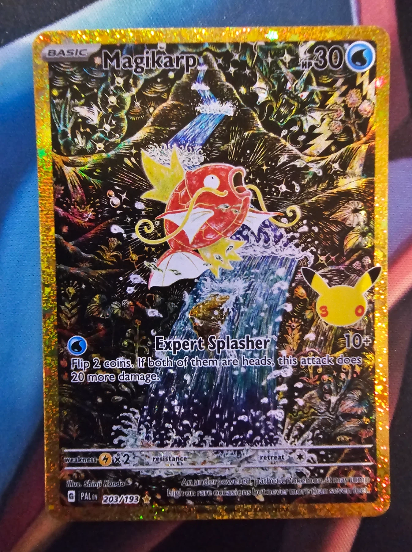 Magikarp 203 30th Classic Collection front card photo in GradeValue pregrading report