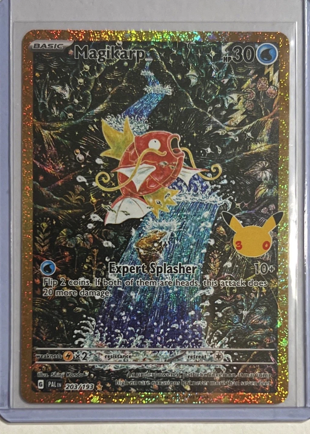 Magikarp 203 30th Classic Collection front card photo in GradeValue pregrading report