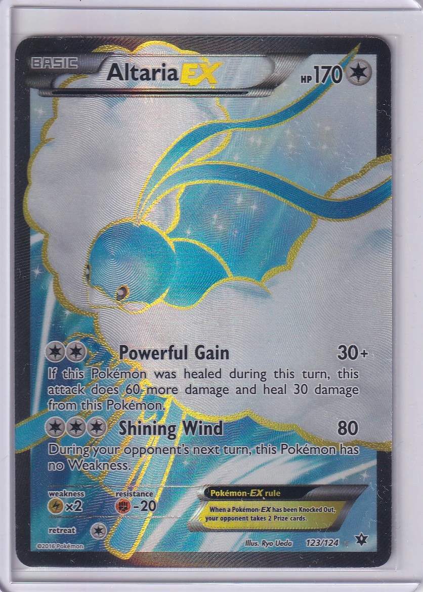 Altaria EX 123/124 Fates Collide front card photo in GradeValue pregrading report