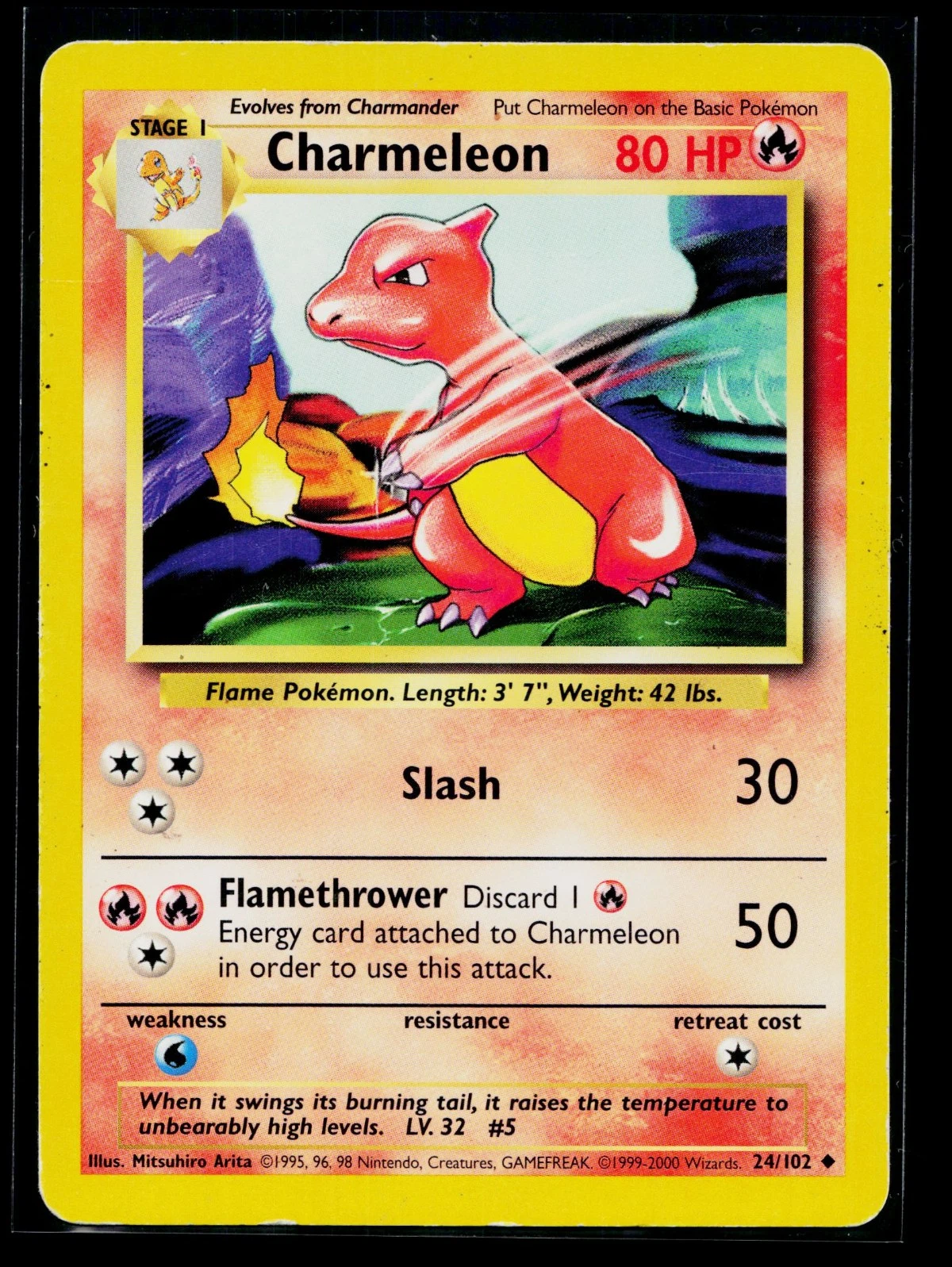 Charmeleon 037/110 Legendary Collection front card photo in GradeValue pregrading report
