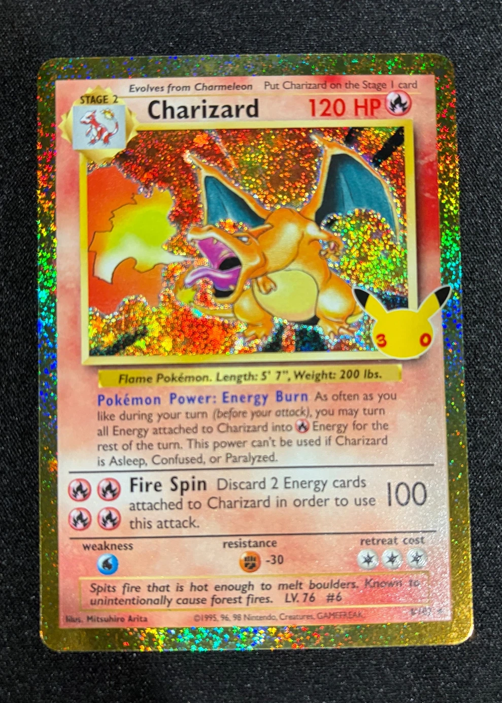 Charizard 004 30th Classic Collection front card photo in GradeValue pregrading report