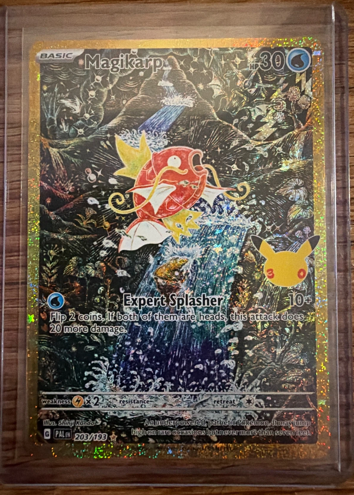 Magikarp 203 30th Classic Collection front card photo in GradeValue pregrading report