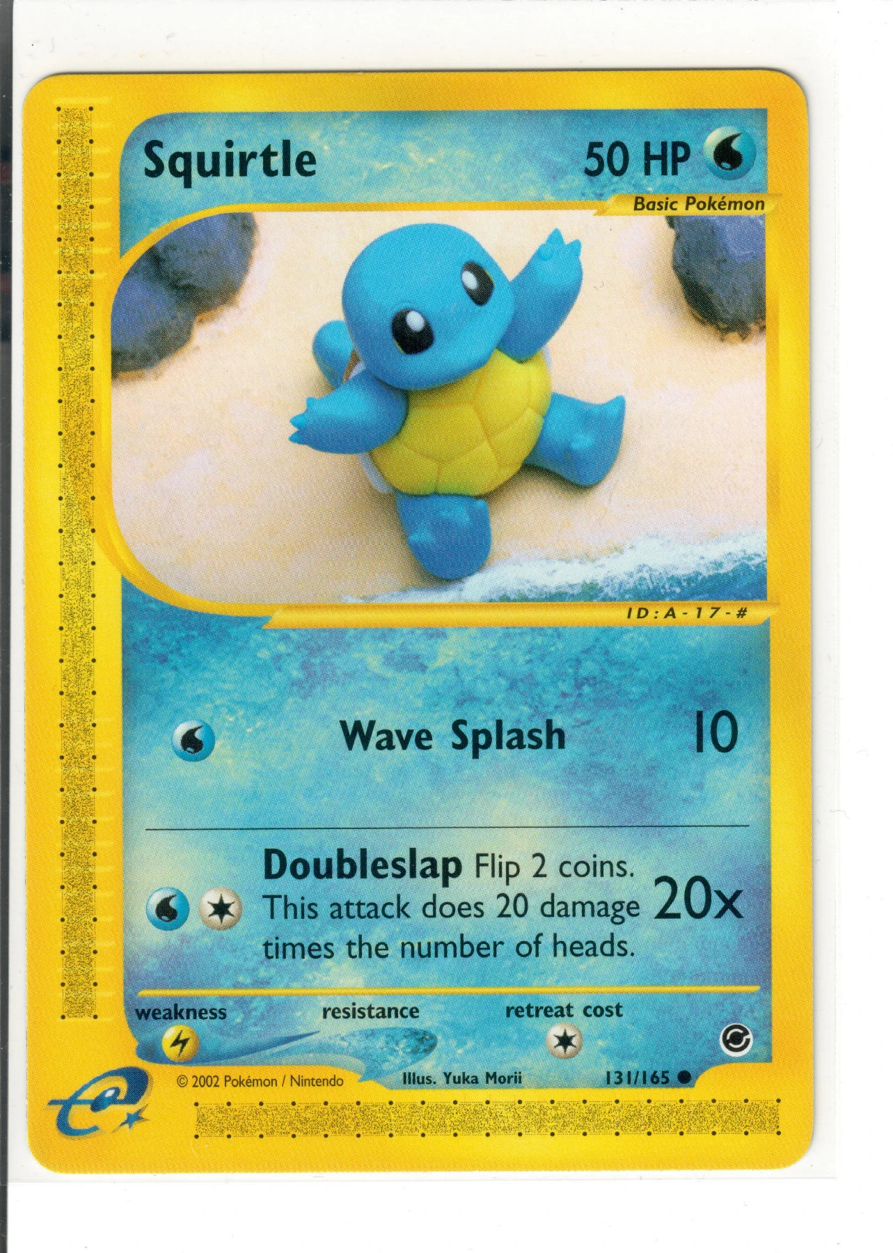 Squirtle 131/165 Expedition Base Set front card photo in GradeValue pregrading report