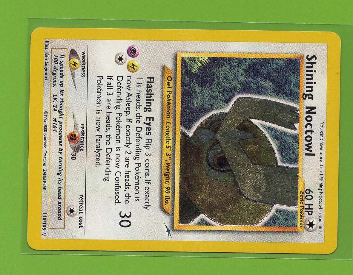 Shining Noctowl 110/105 Neo Destiny front card photo in GradeValue pregrading report