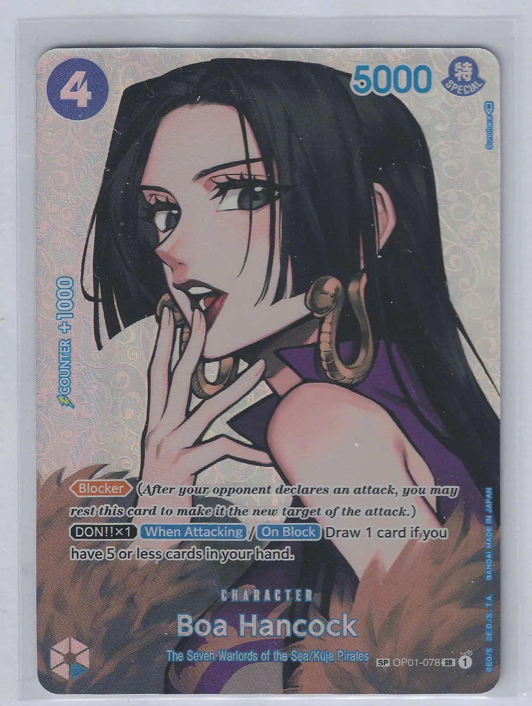 Boa Hancock · SP OP01-078 Romance Dawn front card photo in GradeValue pregrading report