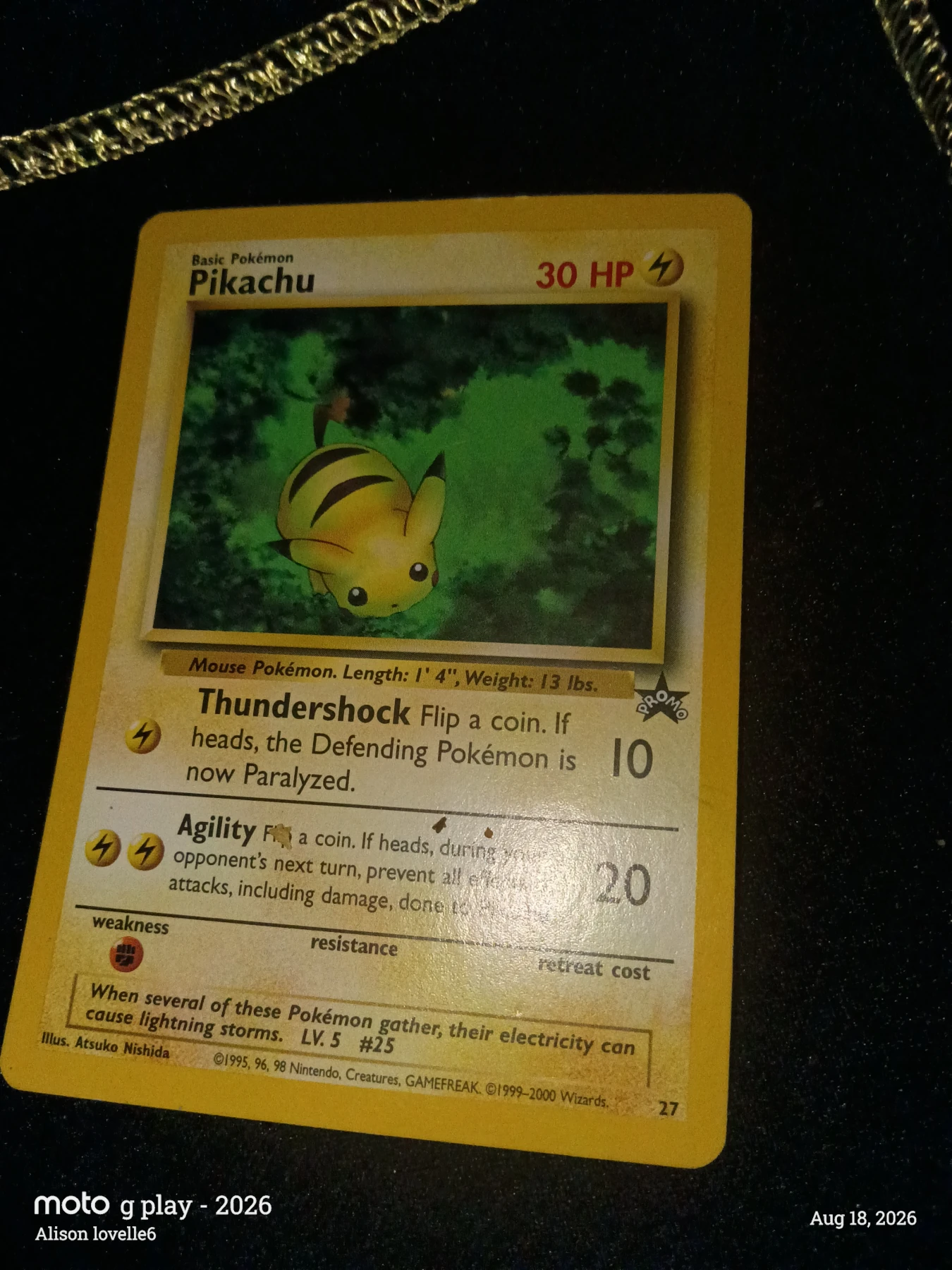 Pikachu 027/53 Wizards Black Star Promos back card photo in GradeValue pregrading report