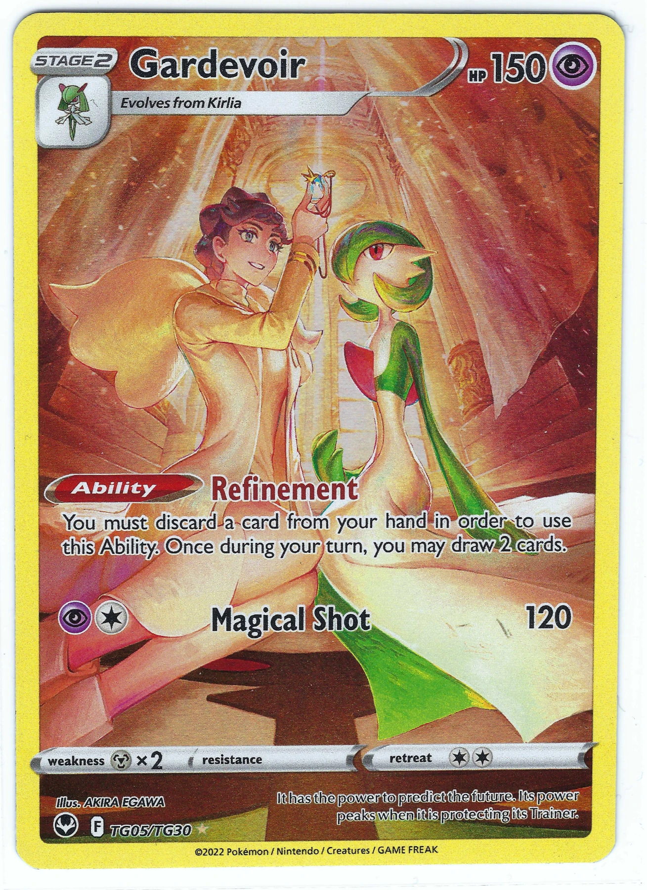 Gardevoir TG05/195 Silver Tempest front card photo in GradeValue pregrading report