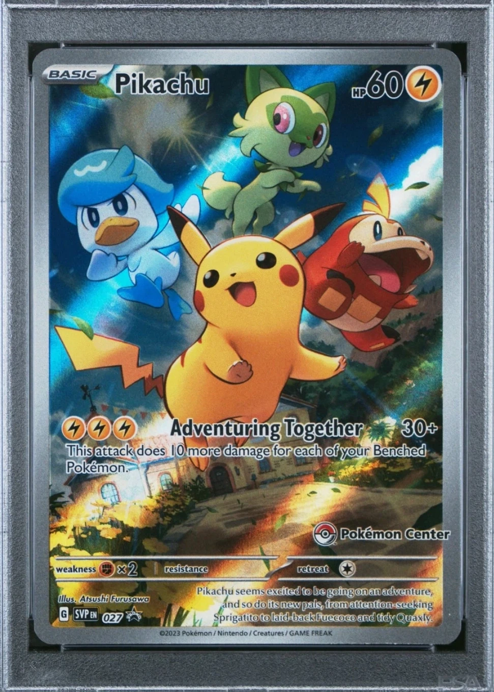 Pikachu 027/225 SVP Black Star Promos front card photo in GradeValue pregrading report