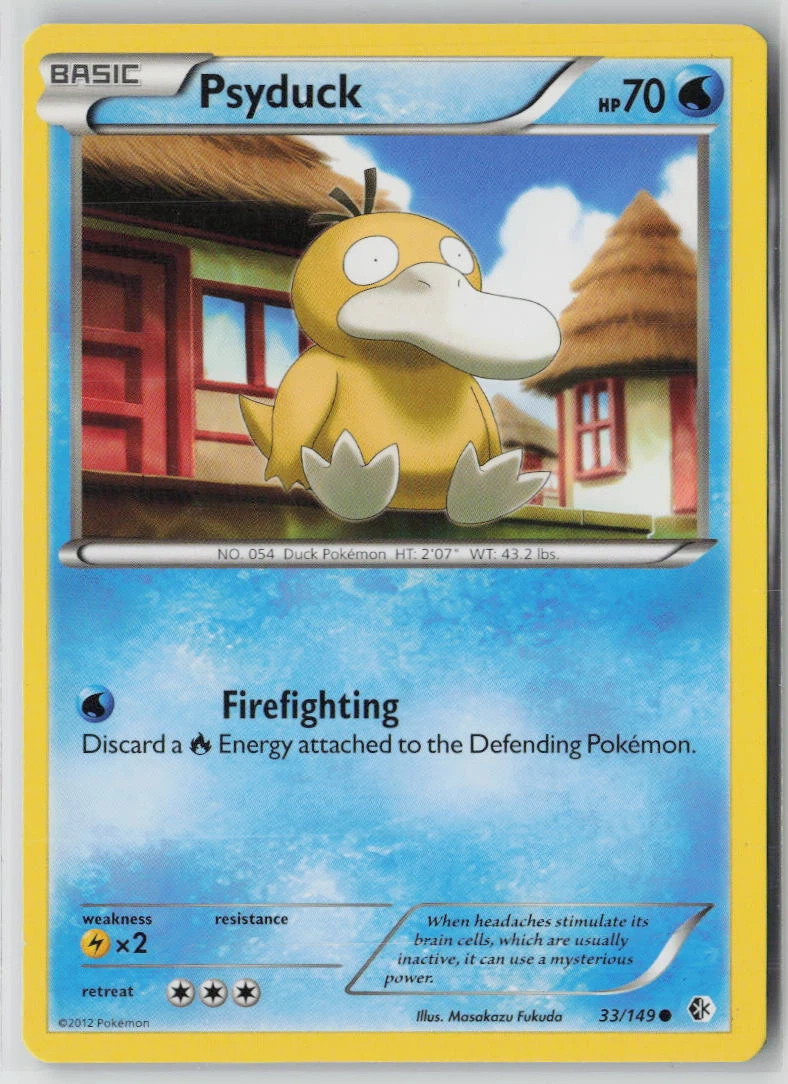Psyduck 033/149 · Normal Boundaries Crossed front card photo in GradeValue pregrading report