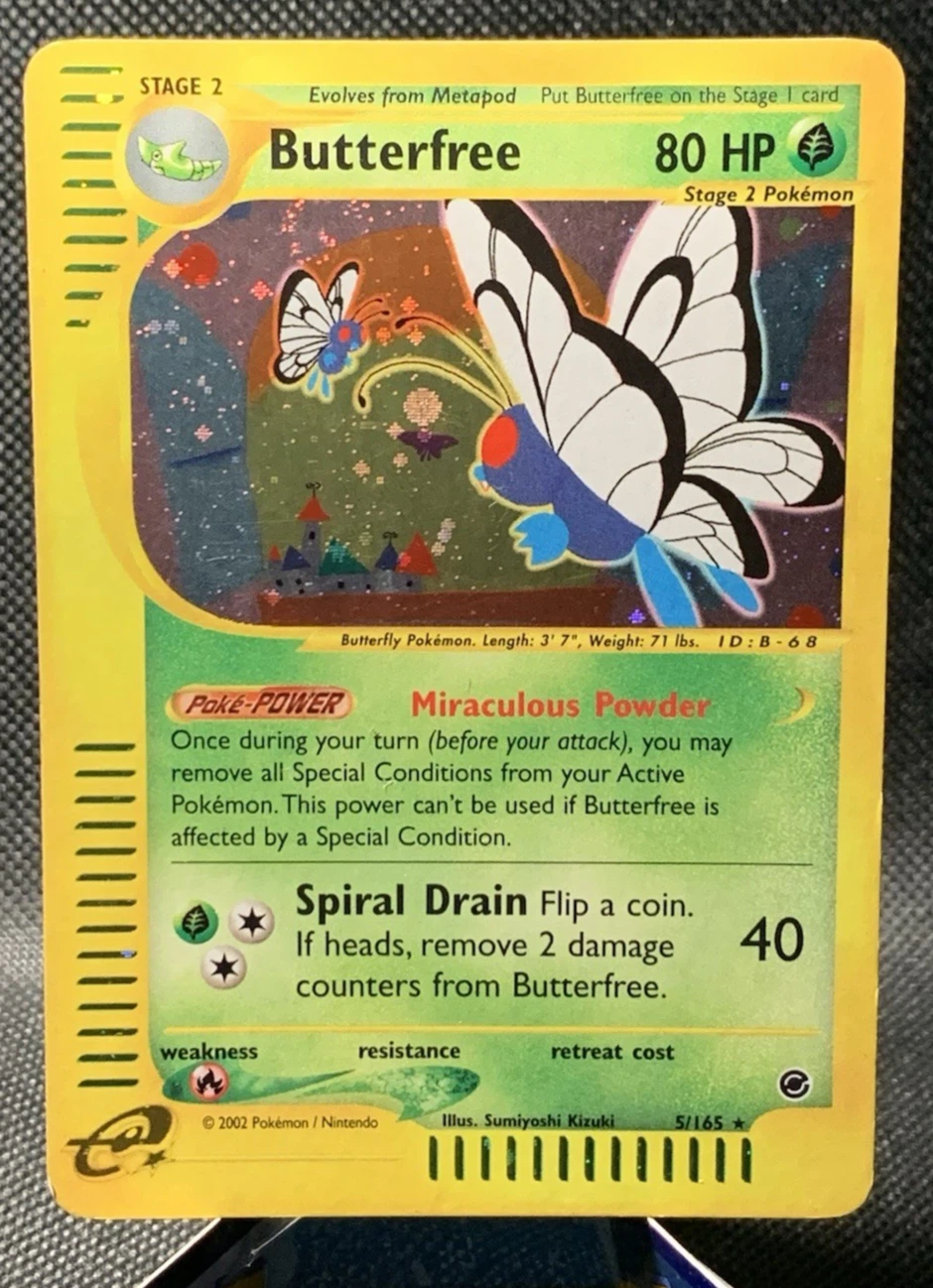 Butterfree 005/165 Expedition Base Set front card photo in GradeValue pregrading report