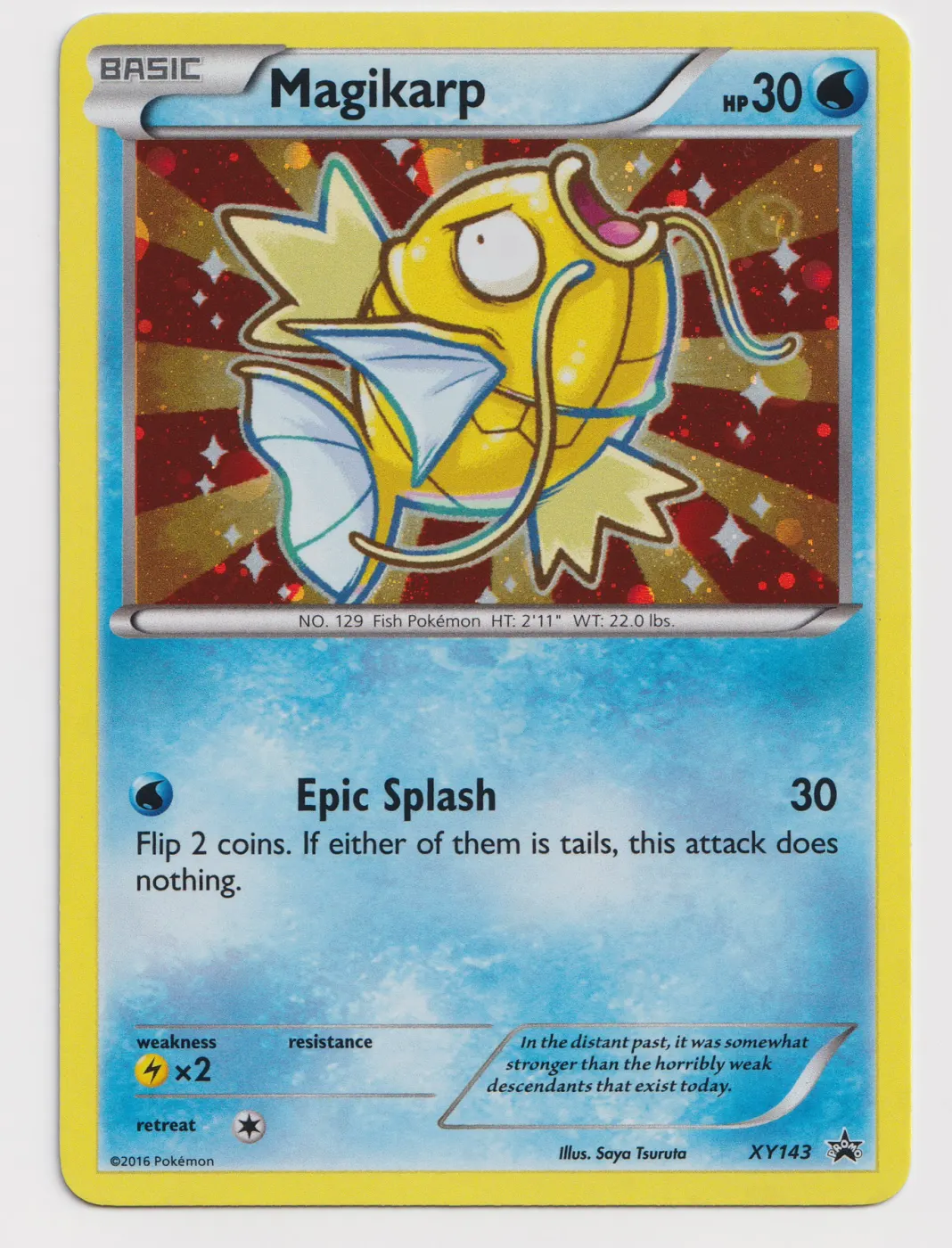 Magikarp XY143/211 XY Black Star Promos front card photo in GradeValue pregrading report