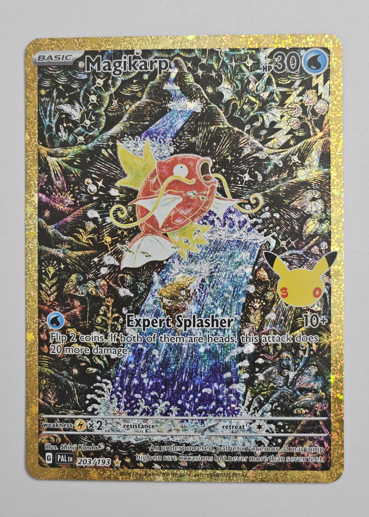 Magikarp 203 30th Classic Collection front card photo in GradeValue pregrading report