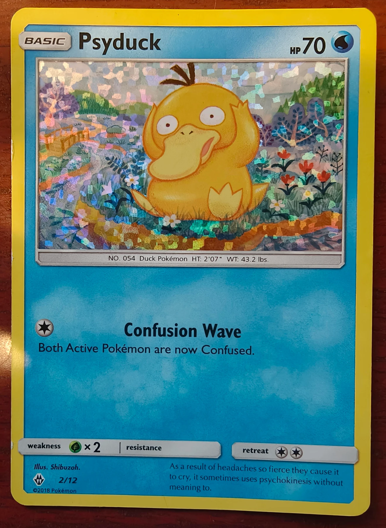 Psyduck 002/12 McDonald's Collection 2018 front card photo in GradeValue pregrading report