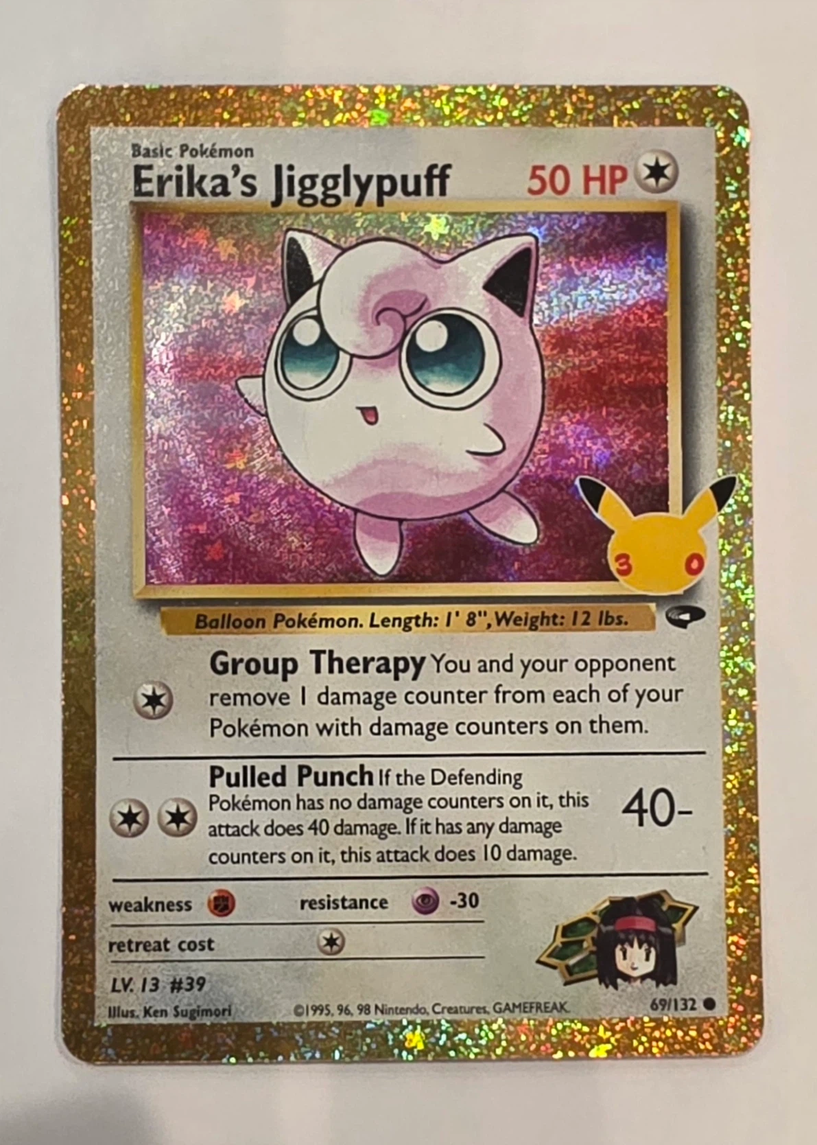 Erika's Jigglypuff 069 30th Classic Collection front card photo in GradeValue pregrading report