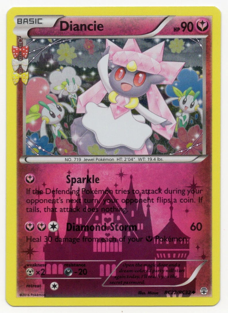 Diancie RC22/83 Generations front card photo in GradeValue pregrading report