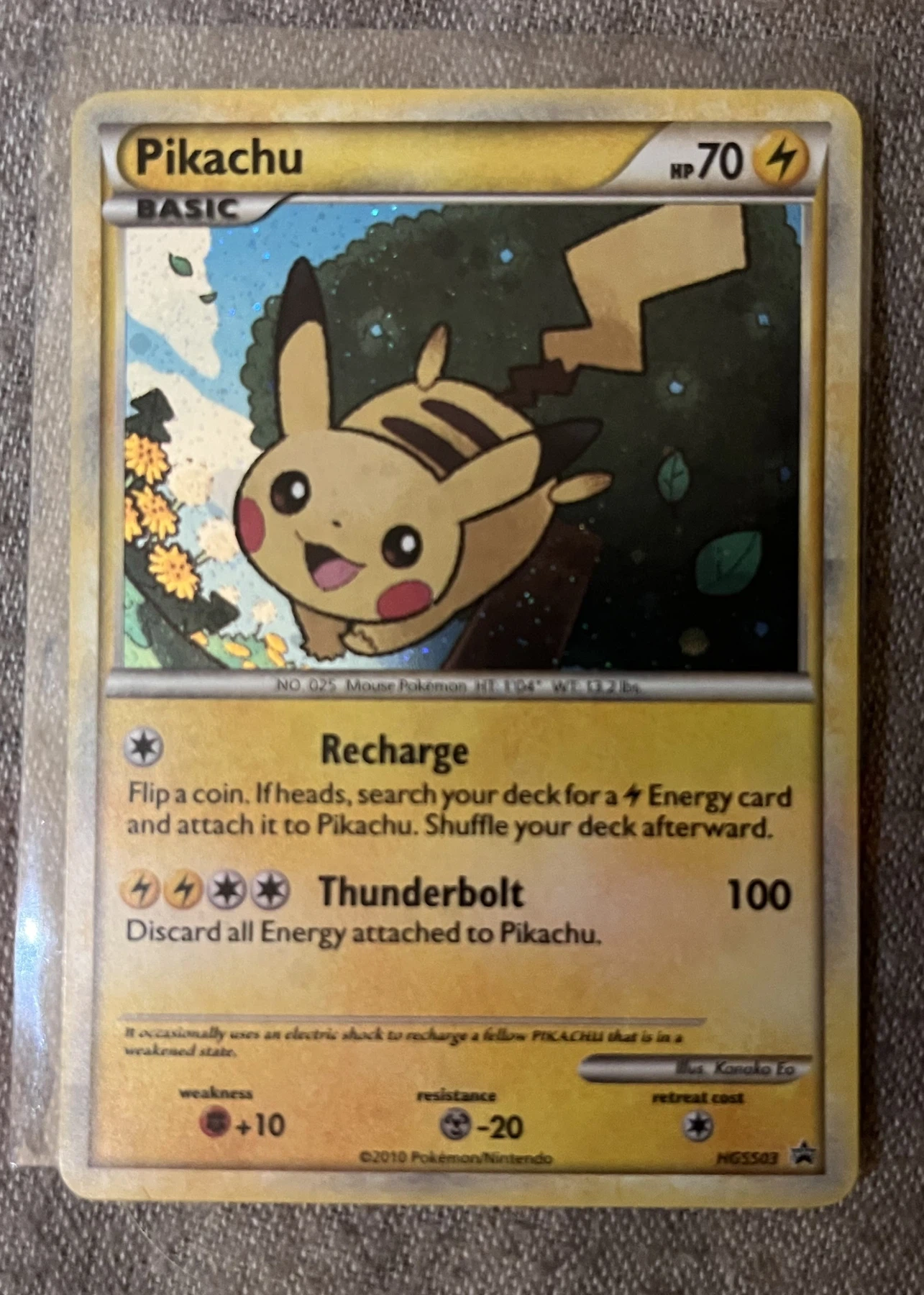 Pikachu HGSS03/25 HGSS Black Star Promos front card photo in GradeValue pregrading report
