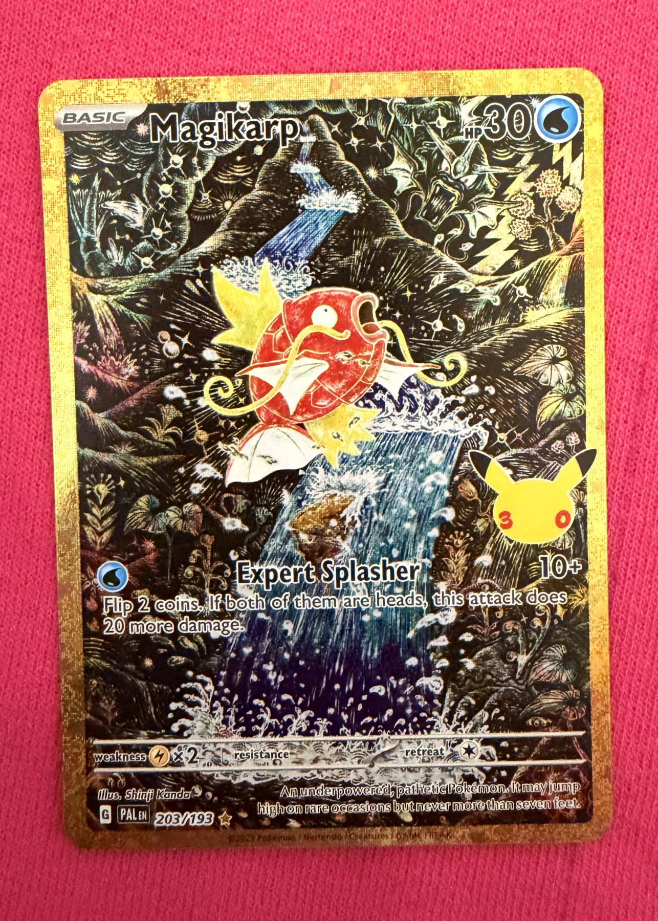 Magikarp 203 30th Classic Collection front card photo in GradeValue pregrading report
