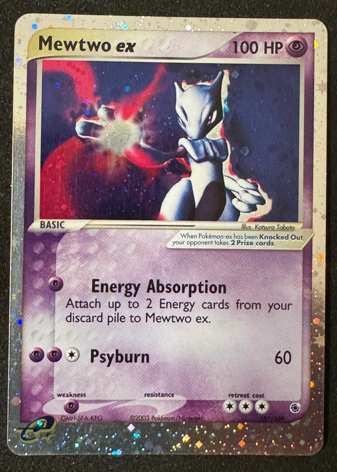 Mewtwo ex 101/109 Ruby & Sapphire front card photo in GradeValue pregrading report