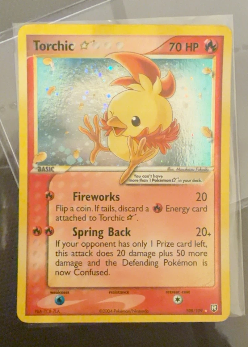 Torchic Star 108/109 Team Rocket Returns front card photo in GradeValue pregrading report
