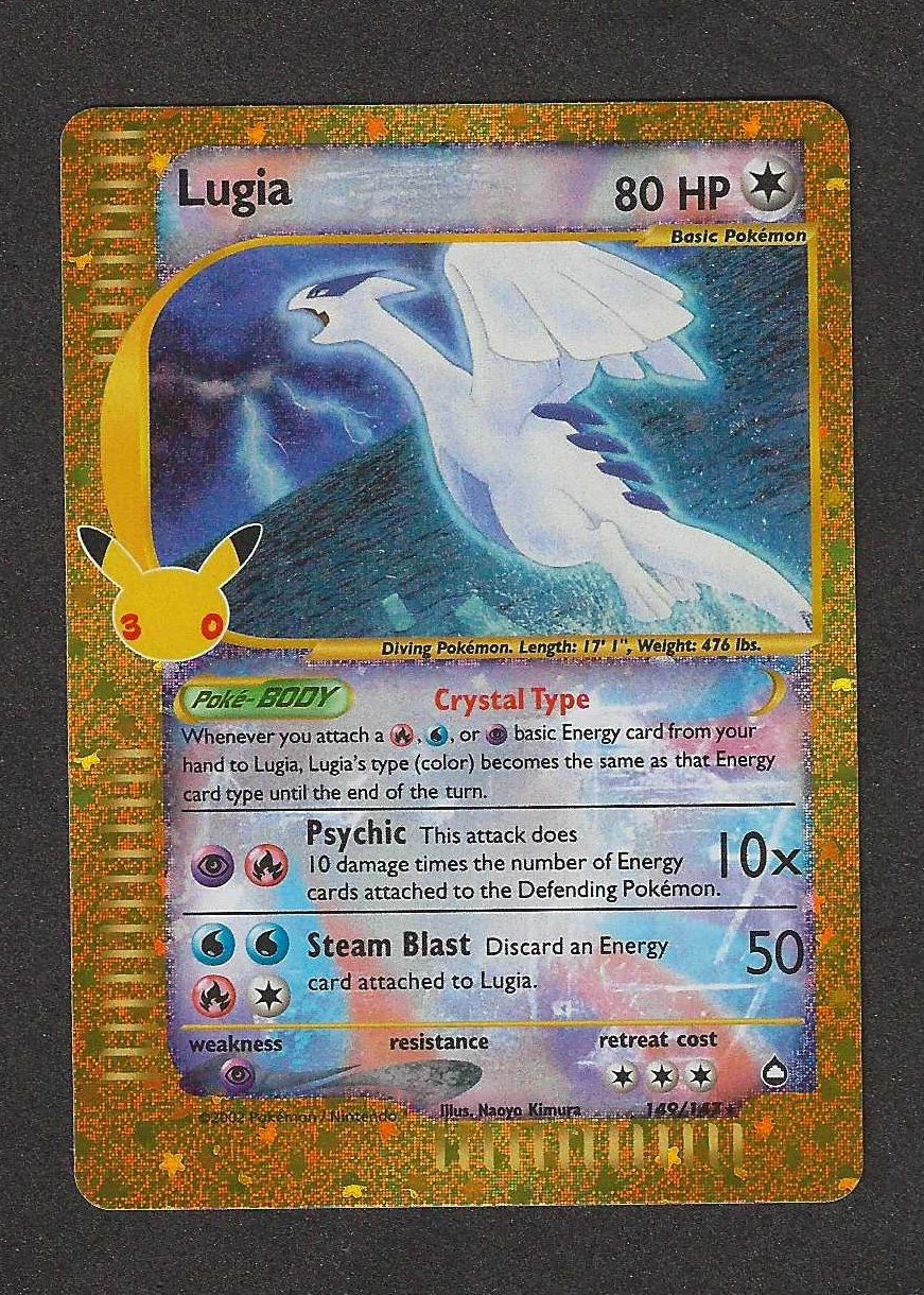 Lugia 149 30th Classic Collection front card photo in GradeValue pregrading report