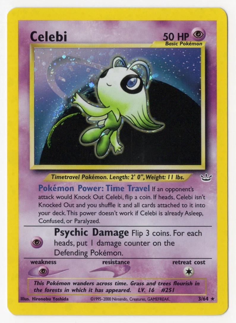 Celebi 003/64 Neo Revelation front card photo in GradeValue pregrading report