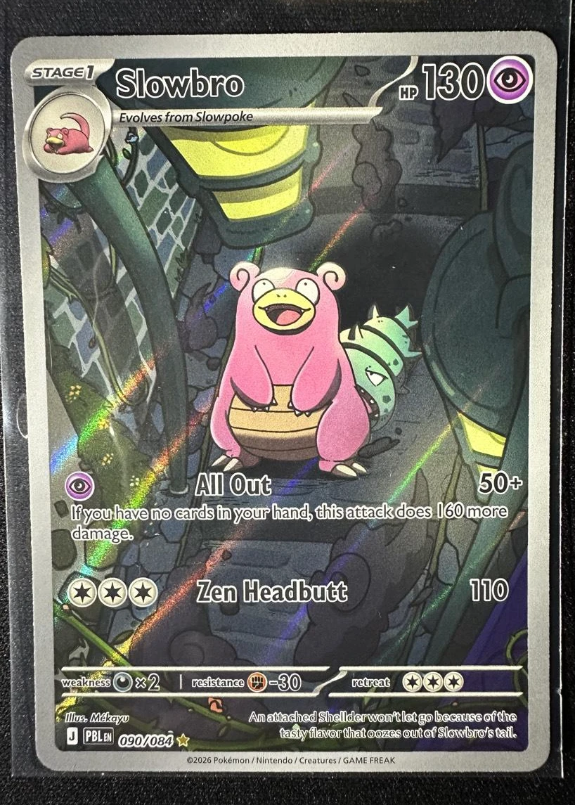 Slowbro 090/84 Pitch Black front card photo in GradeValue pregrading report