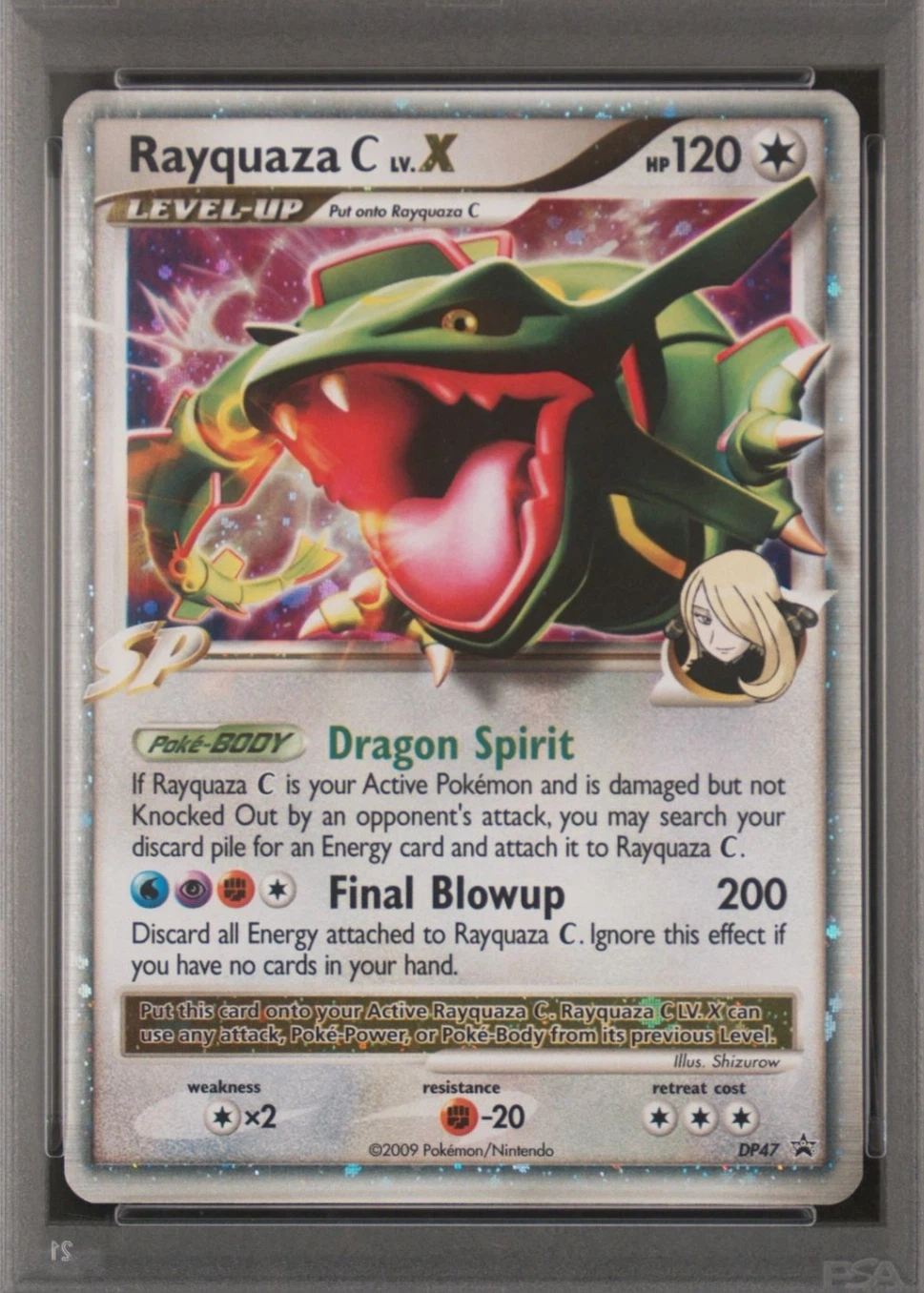 Rayquaza C DP47/56 DP Black Star Promos front card photo in GradeValue pregrading report