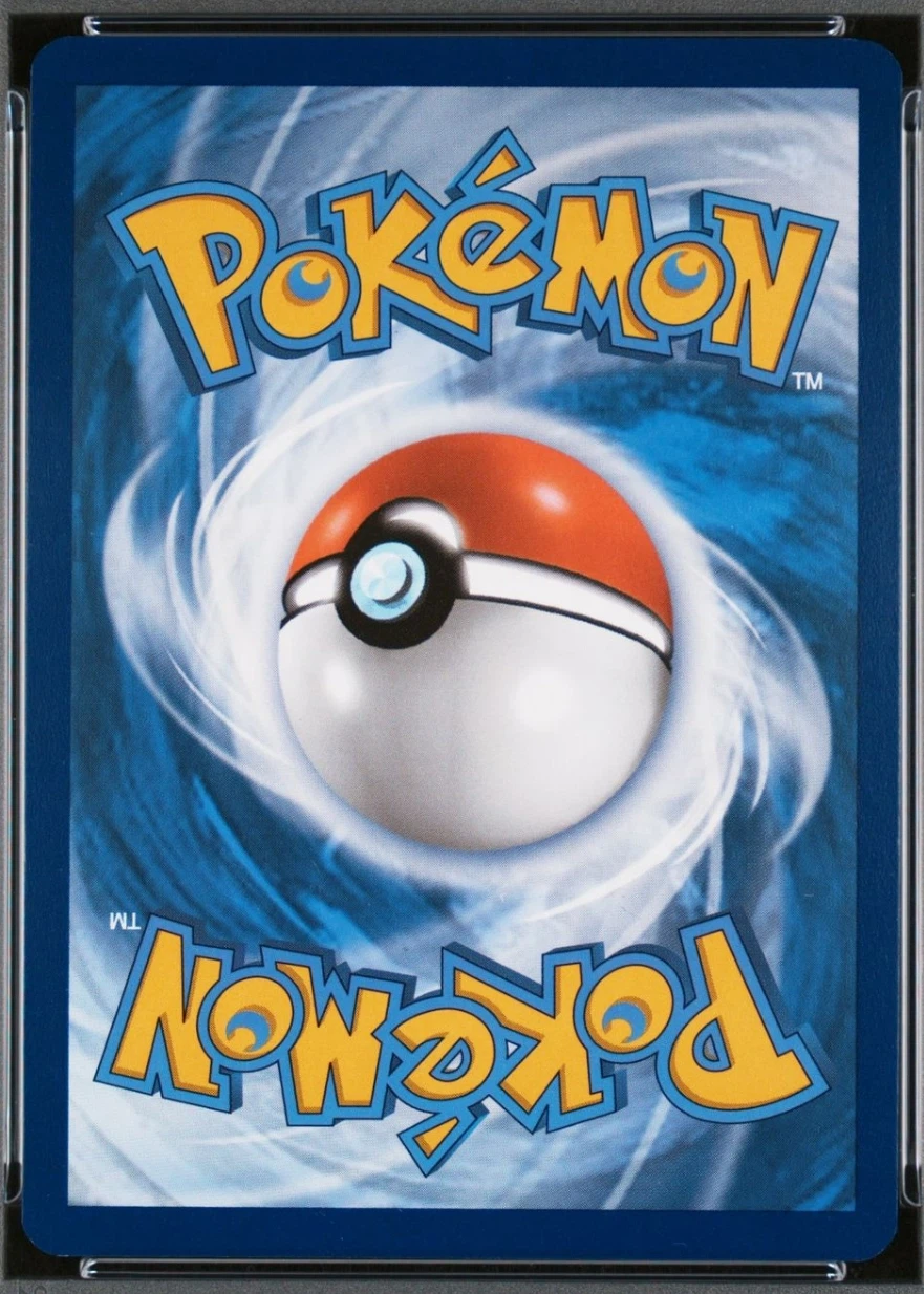 Mew ex 232/91 Paldean Fates back card photo in GradeValue pregrading report