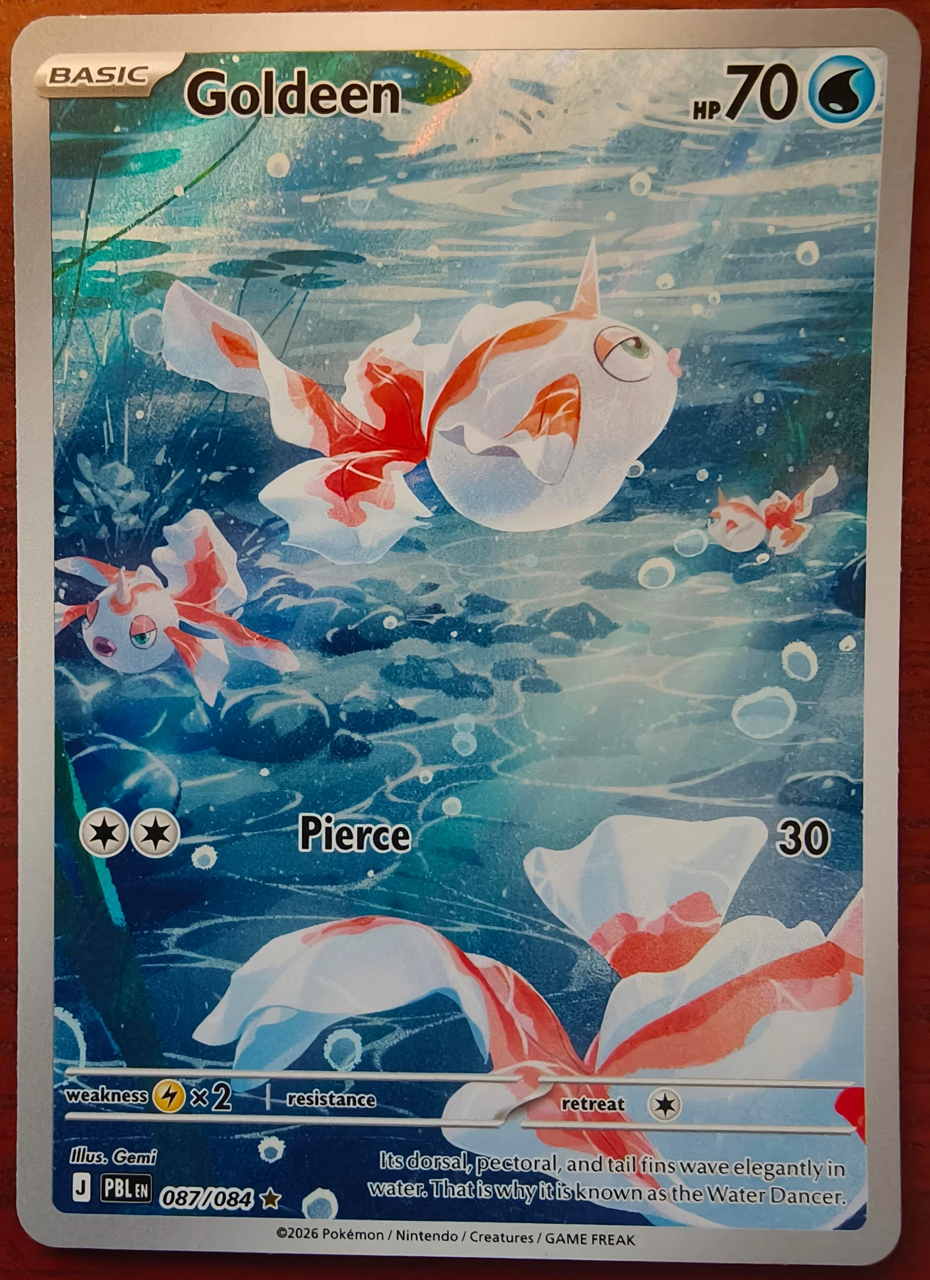 Goldeen 087/84 Pitch Black front card photo in GradeValue pregrading report