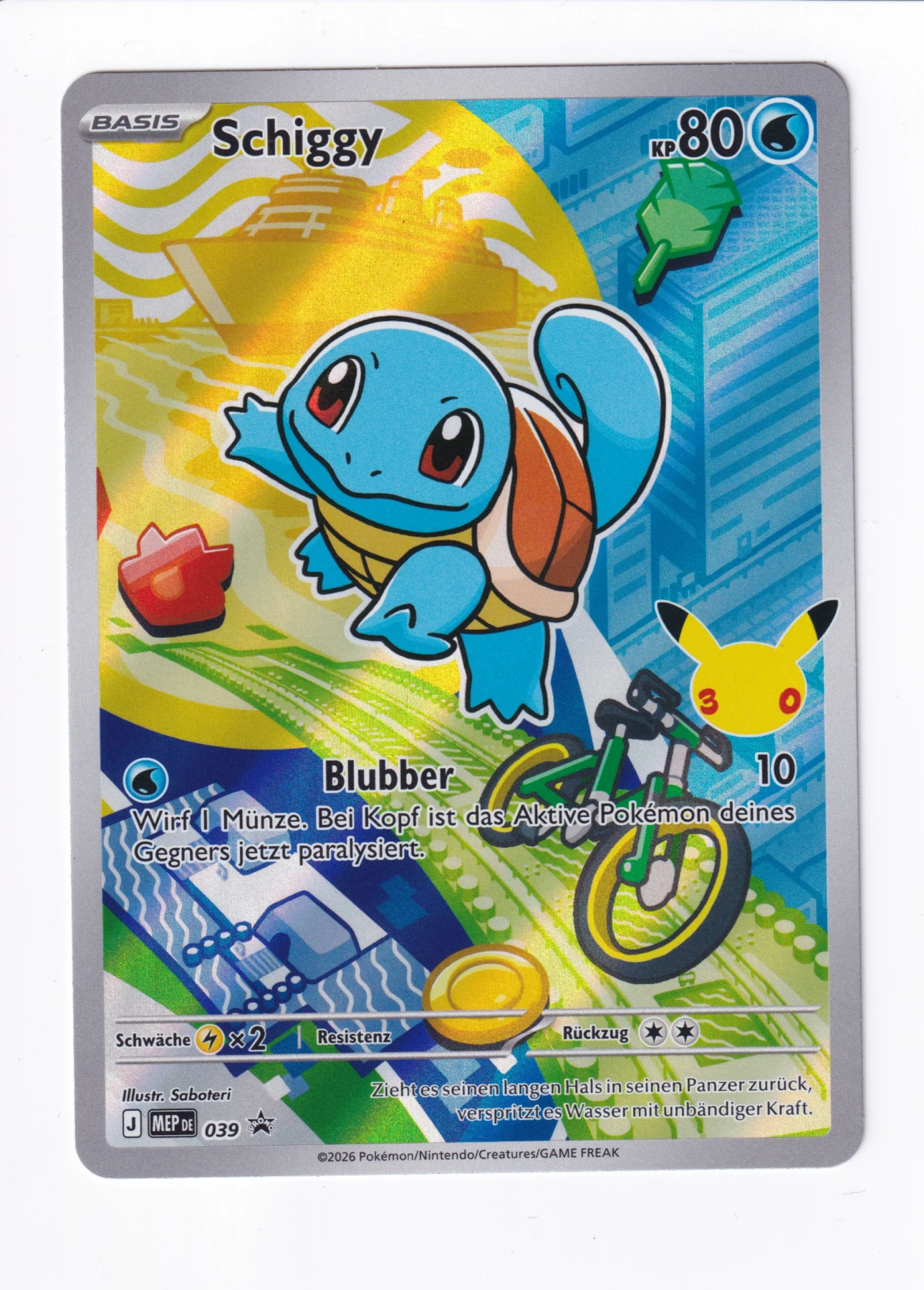 Squirtle 039 MEP Black Star Promos front card photo in GradeValue pregrading report