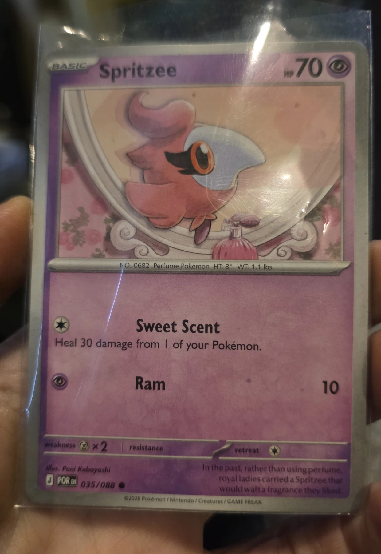 Spritzee 035/88 Perfect Order front card photo in GradeValue pregrading report