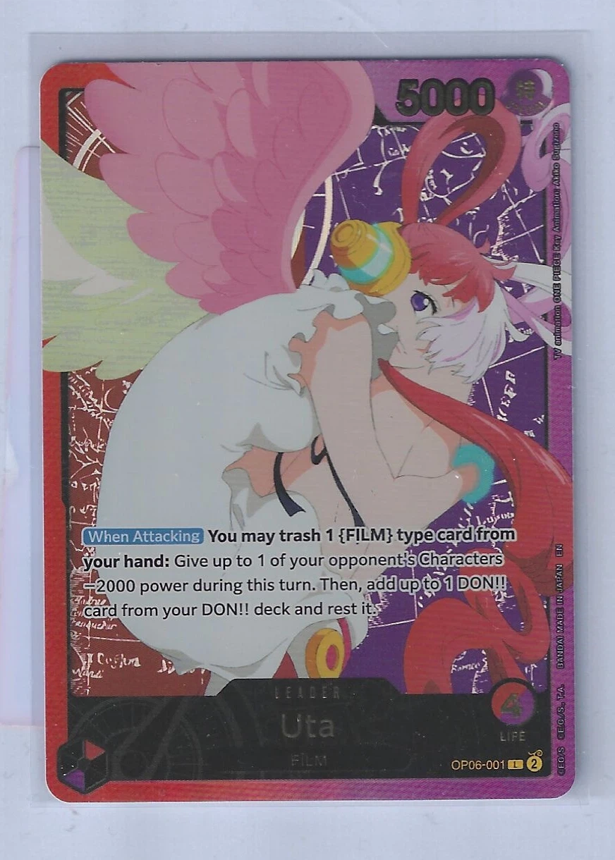 Uta OP06-001 Wings of the Captain front card photo in GradeValue pregrading report