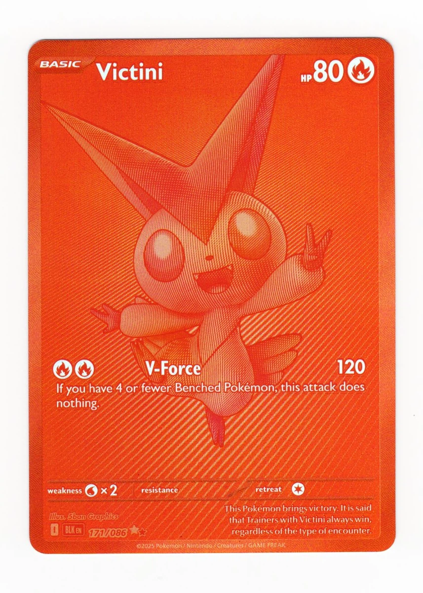 Victini 172/86 White Flare front card photo in GradeValue pregrading report