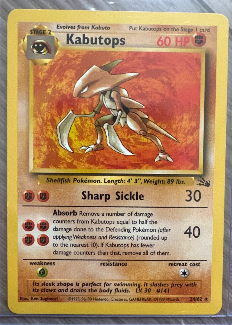 Kabutops 027/110 Legendary Collection front card photo in GradeValue pregrading report