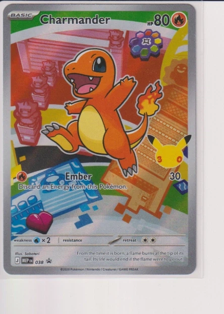 Charmander 038 MEP Black Star Promos front card photo in GradeValue pregrading report