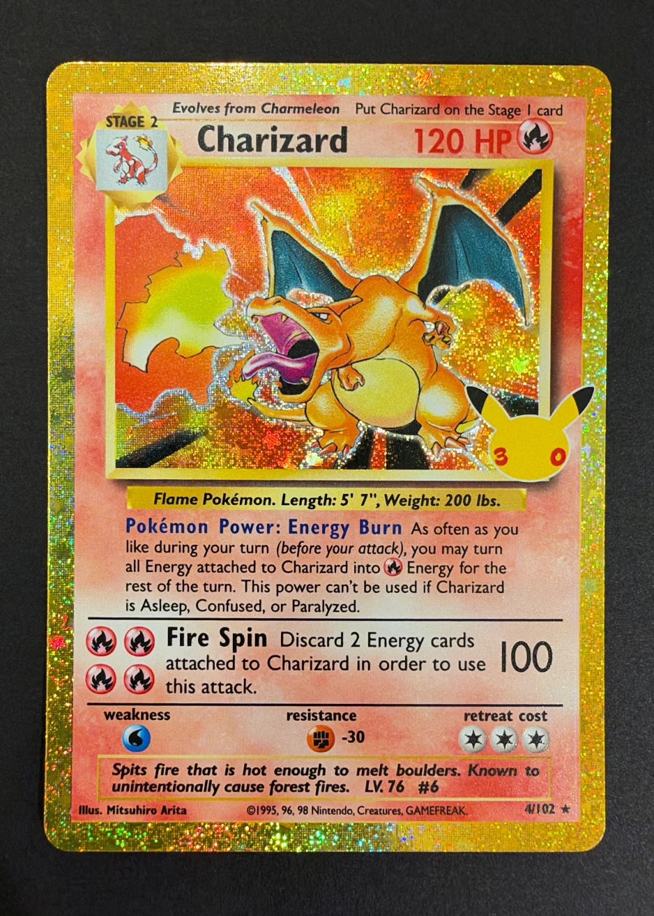 Charizard 004 30th Classic Collection front card photo in GradeValue pregrading report