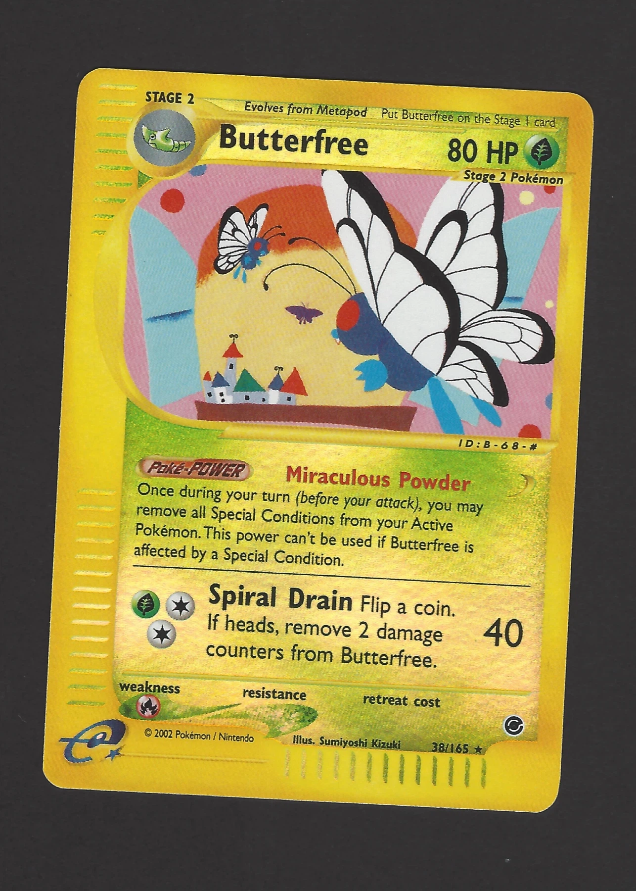 Butterfree 038/165 Expedition Base Set front card photo in GradeValue pregrading report