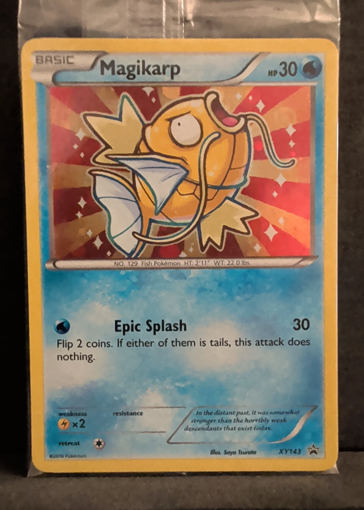 Magikarp XY143/211 XY Black Star Promos front card photo in GradeValue pregrading report