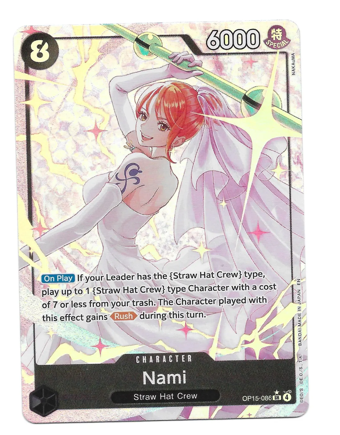 Nami (OP15-086) OP15-086 Adventure on Kami's Island front card photo in GradeValue pregrading report