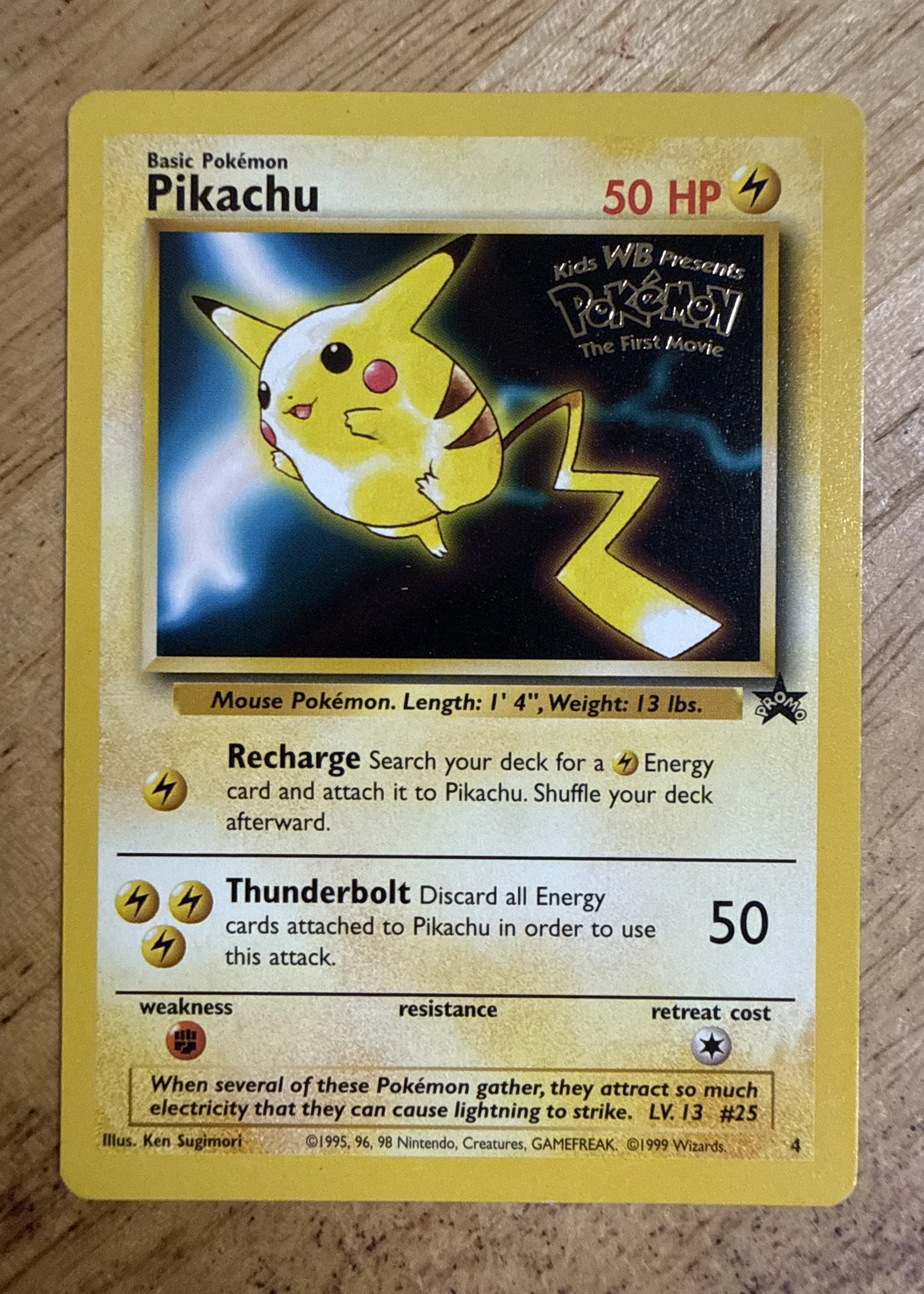 Pikachu 004/53 Wizards Black Star Promos front card photo in GradeValue pregrading report