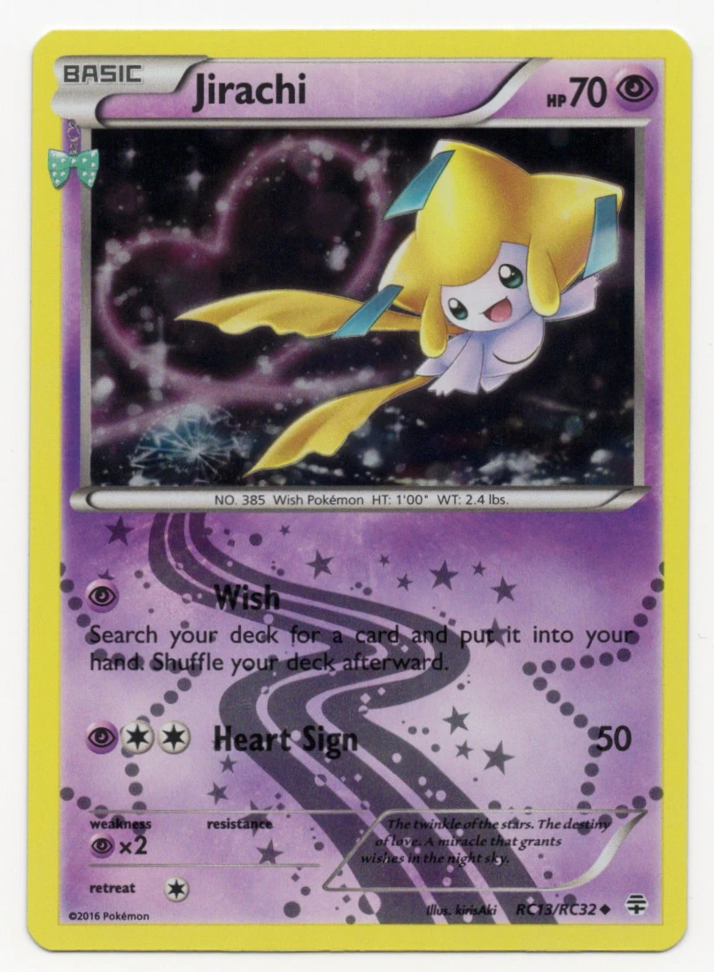 Jirachi RC13/83 Generations front card photo in GradeValue pregrading report