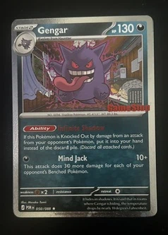 Gengar 050/88 Perfect Order front card photo in GradeValue pregrading report