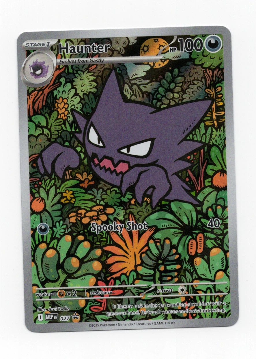 Haunter 027 MEP Black Star Promos front card photo in GradeValue pregrading report