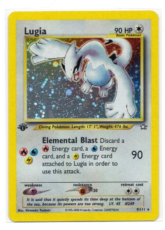 Lugia 009/111 Neo Genesis front card photo in GradeValue pregrading report